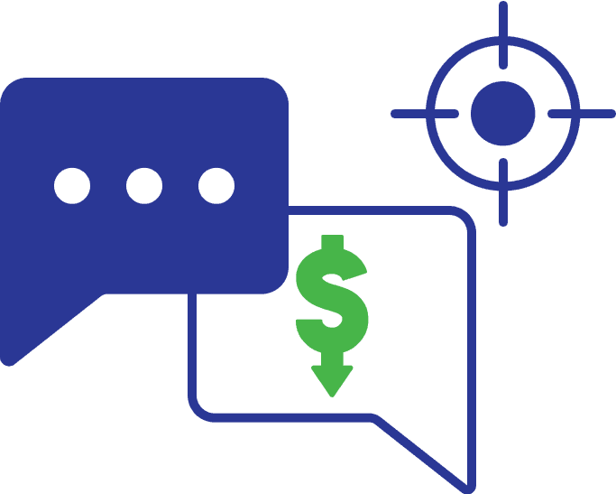 SMS marketing platform shown on mobile phones